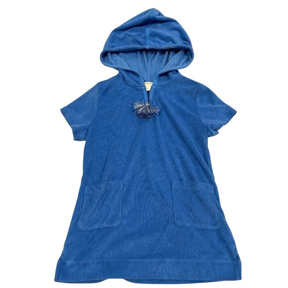 Crewcuts Girl's Blue Terry Cloth Tassel Swimsuit Coverup - Picture 1 of 1